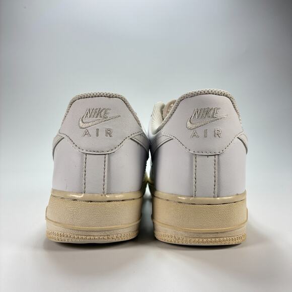 Nike Air Force 1 Low White Leather Basketball Shoes DD8959-100 Women's Size 9 - Picture 5 of 10